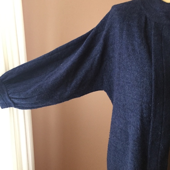 Vera Wang Lavender Slate Blue Ribbed Cardigan S/P - Picture 5 of 8